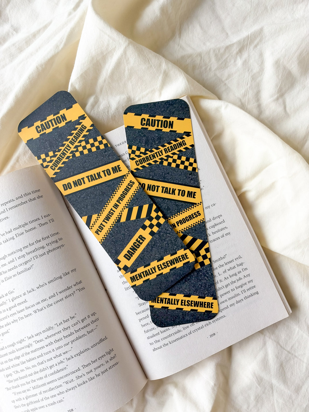 Caution Bookmark
