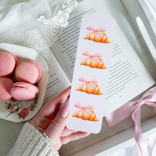 Coquette Croissants Bookmark