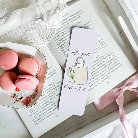 Soft Girl Book Club Bookmark