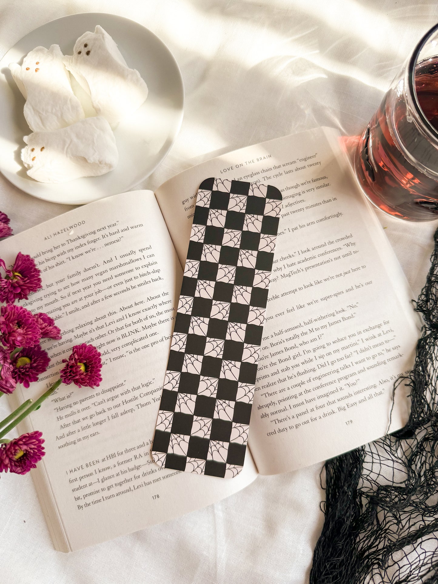 Checkered Webs Bookmark