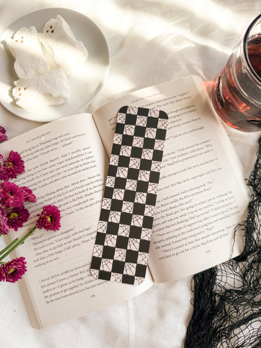 Checkered Webs Bookmark
