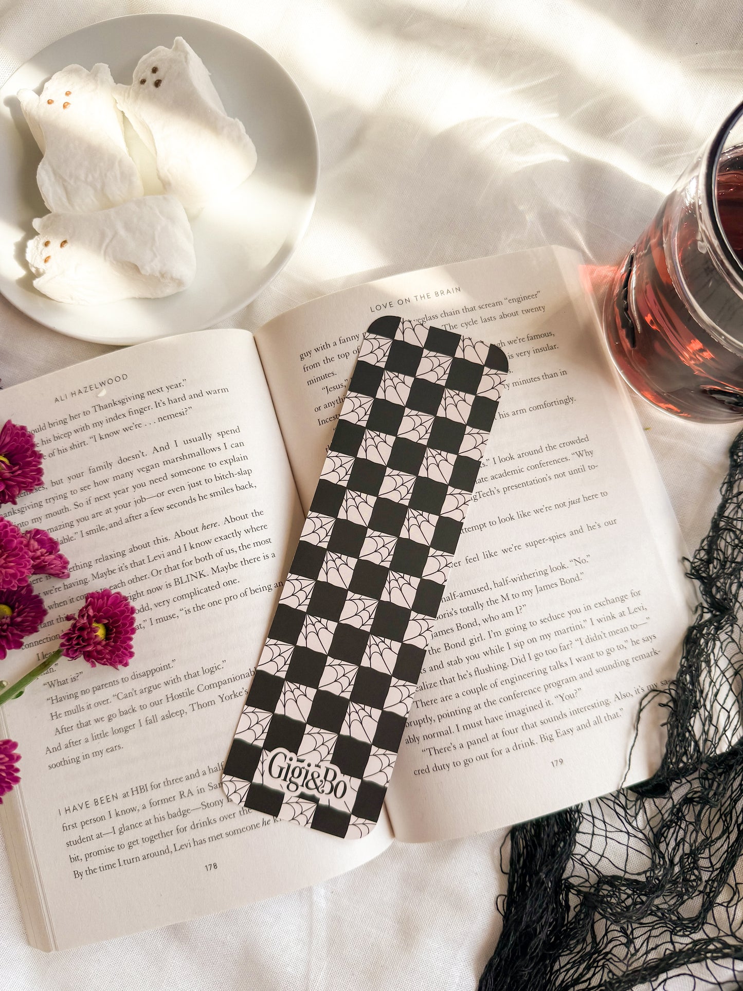 Checkered Webs Bookmark