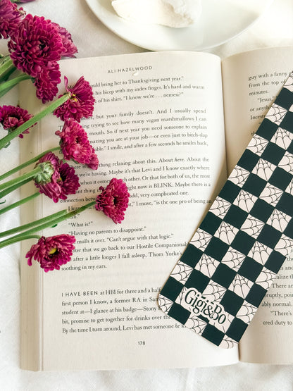 Checkered Webs Bookmark