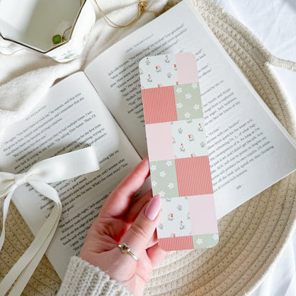 Spring Patchwork Bookmark