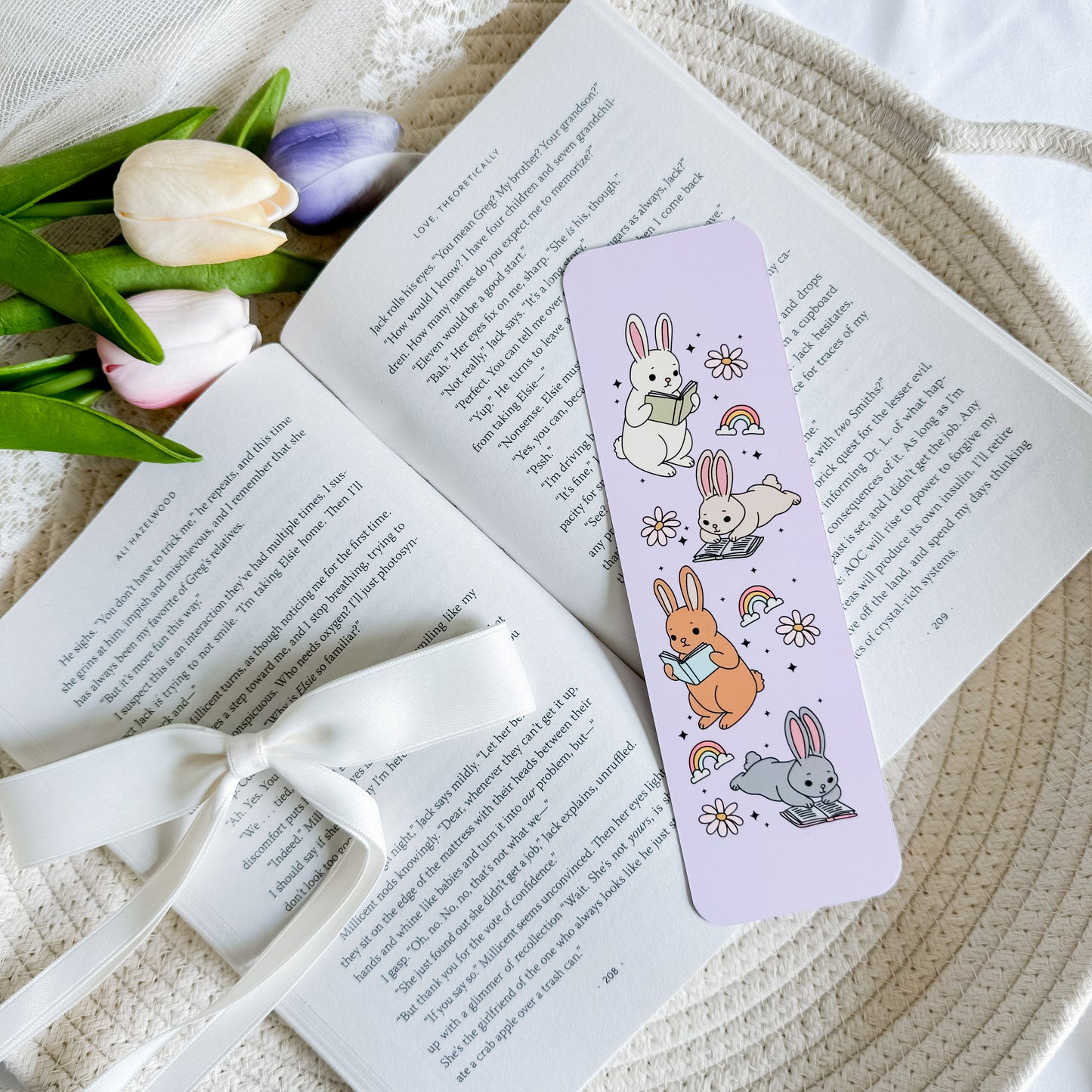 Spring Bunnies Bookmark