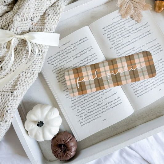 Fall Girlie Bookmark