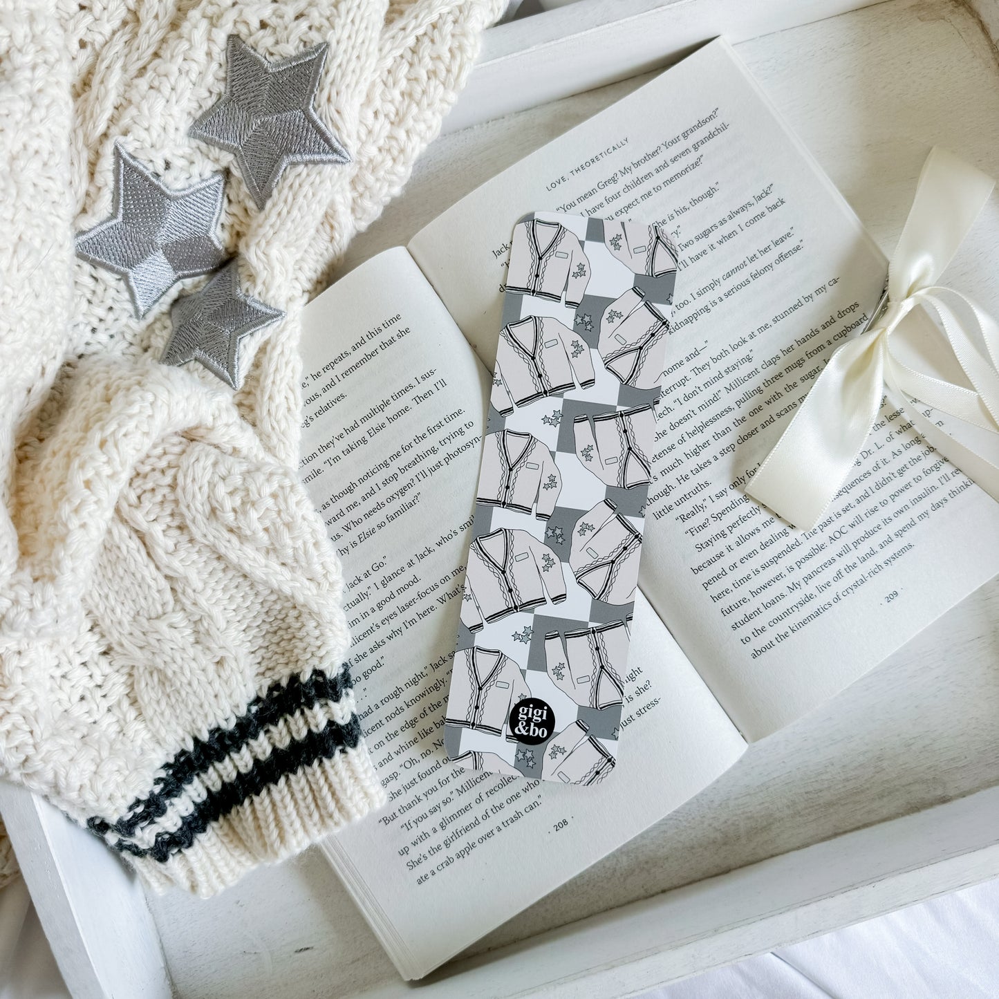 Cardigan Season Bookmark