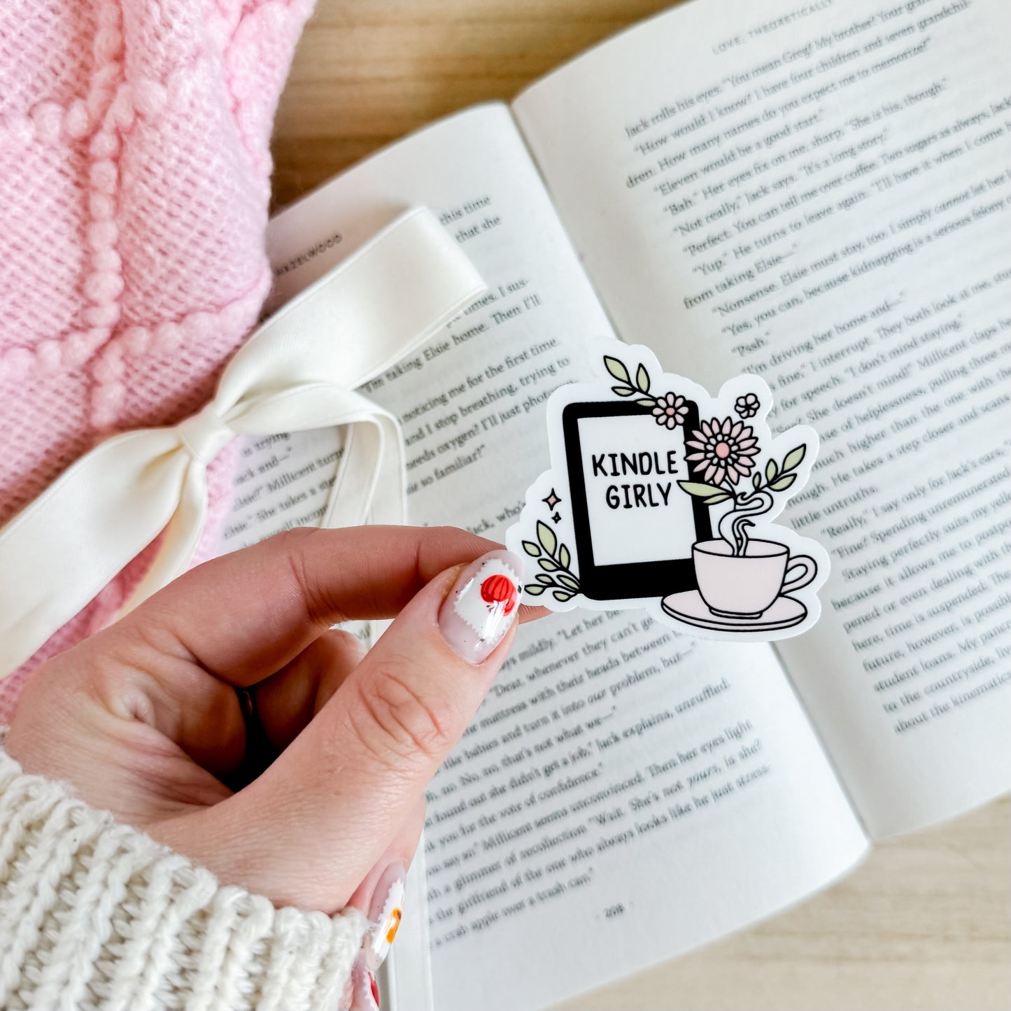 Kindle & Plant Sticker