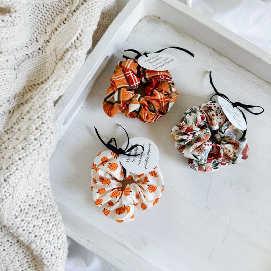 Fall Hair Scrunchies