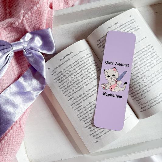 Cats Against Capitalism Bookmark