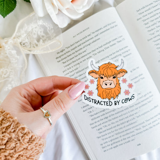 Distracted By Cows Sticker