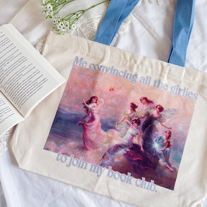 Book Club Fine Art Tote Bag