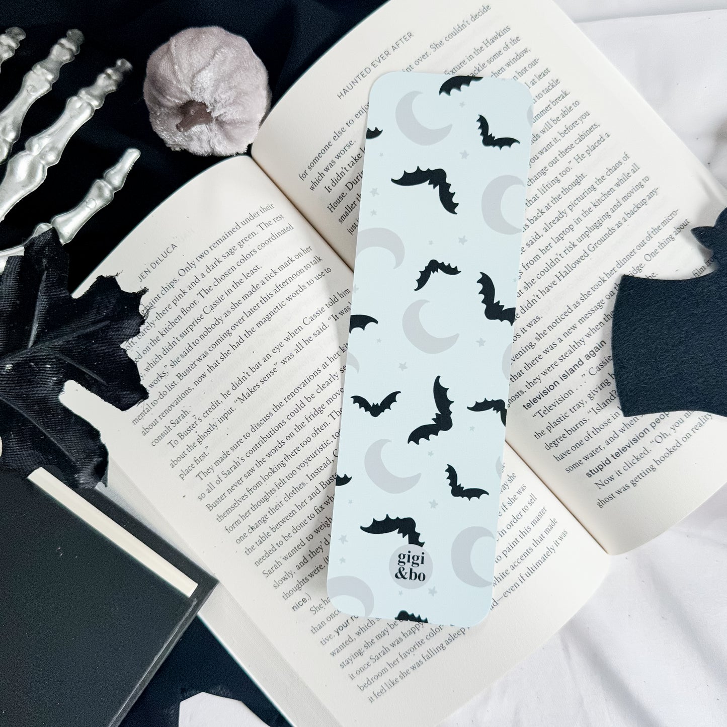 Moonlit Bats Bookmark