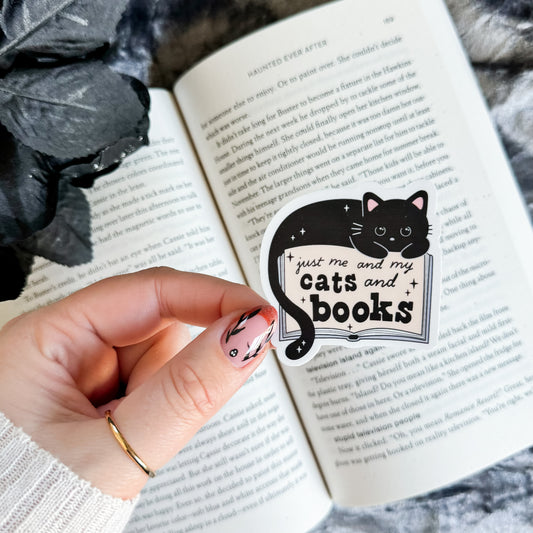 Cats and Books Sticker