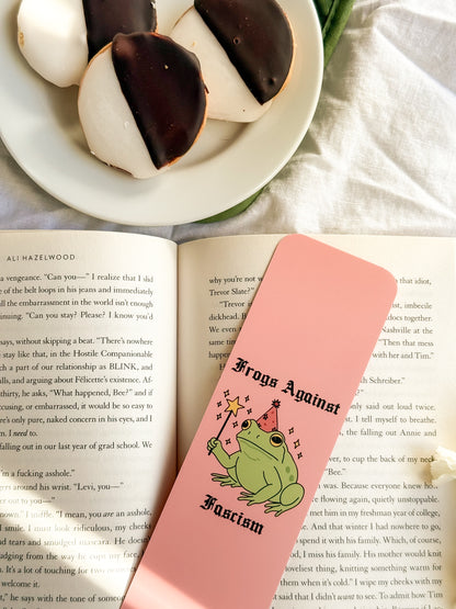 Frogs Against Fascism Bookmark