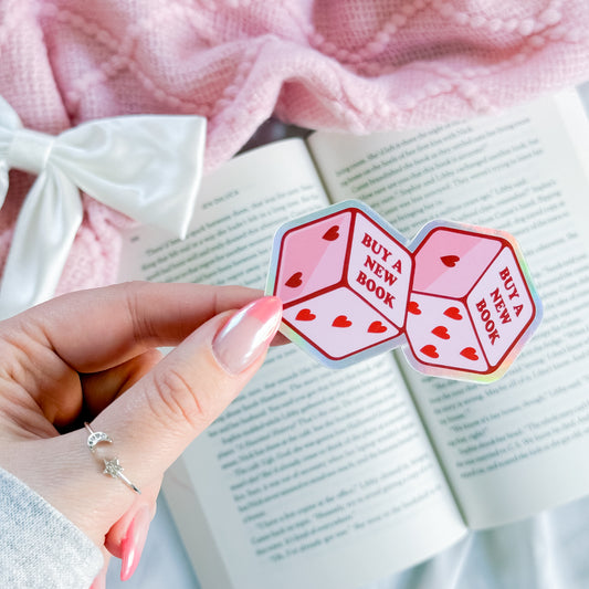 Book Dice Sticker