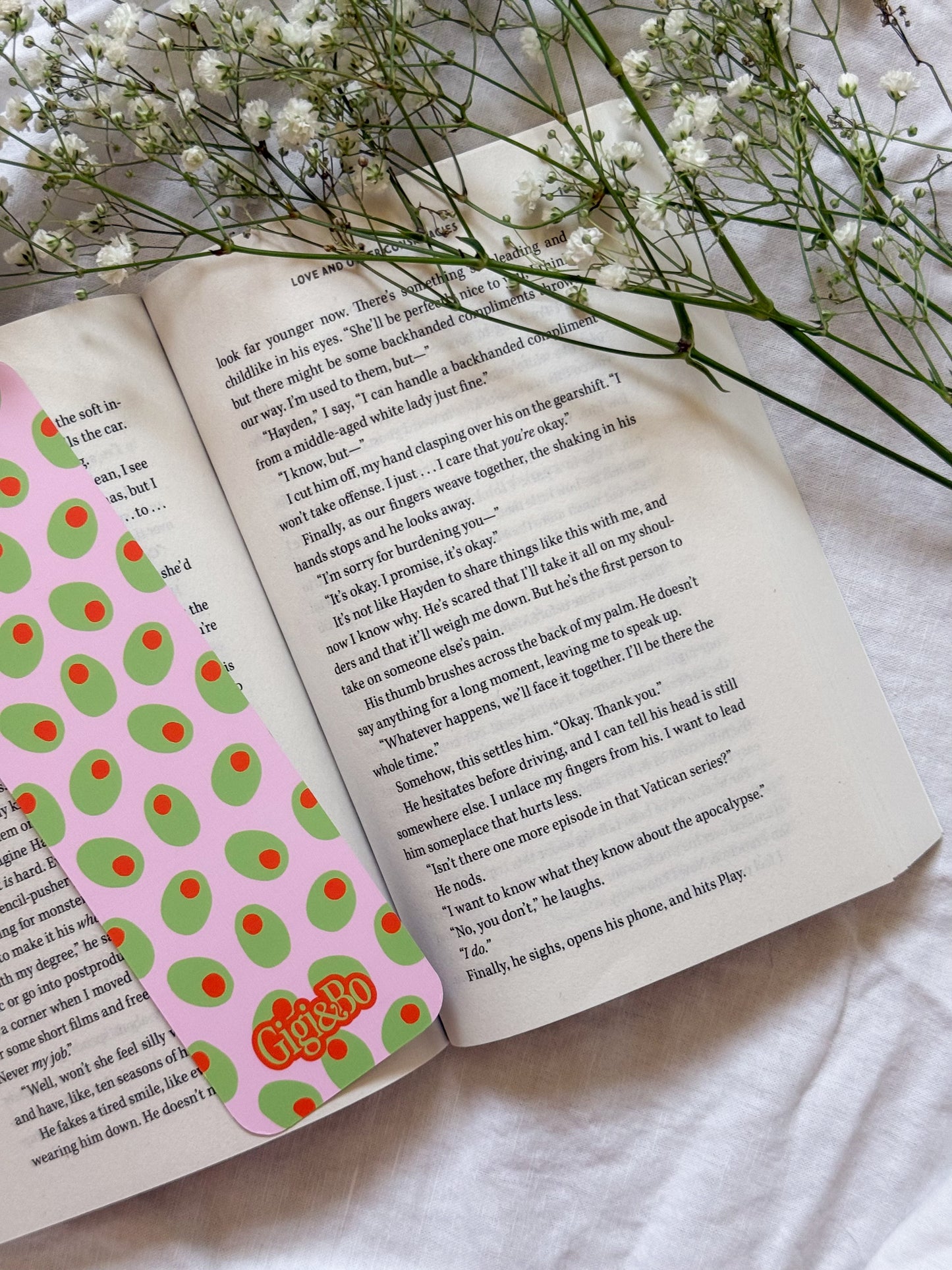 Olive You Bookmark