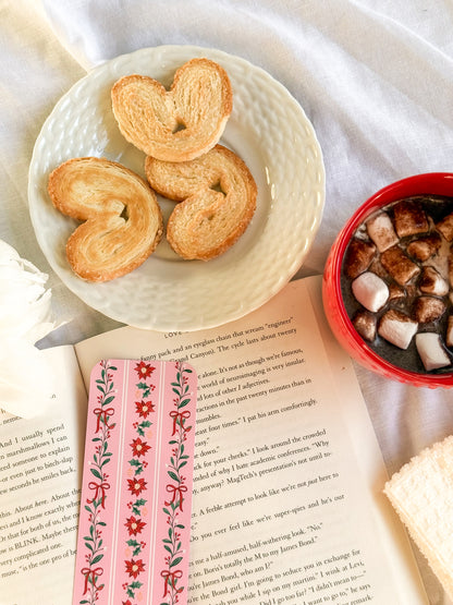 Pretty Poinsettias Bookmark