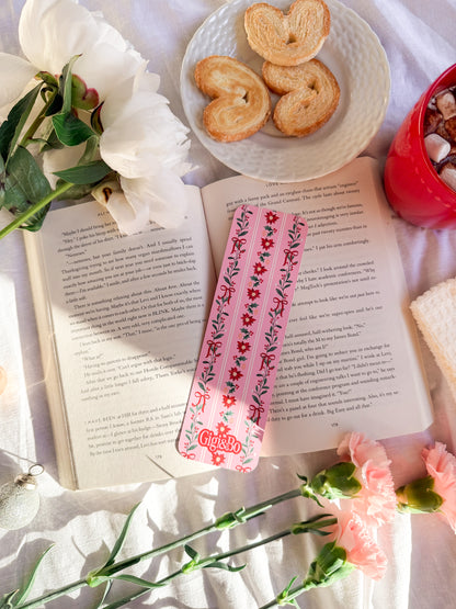Pretty Poinsettias Bookmark