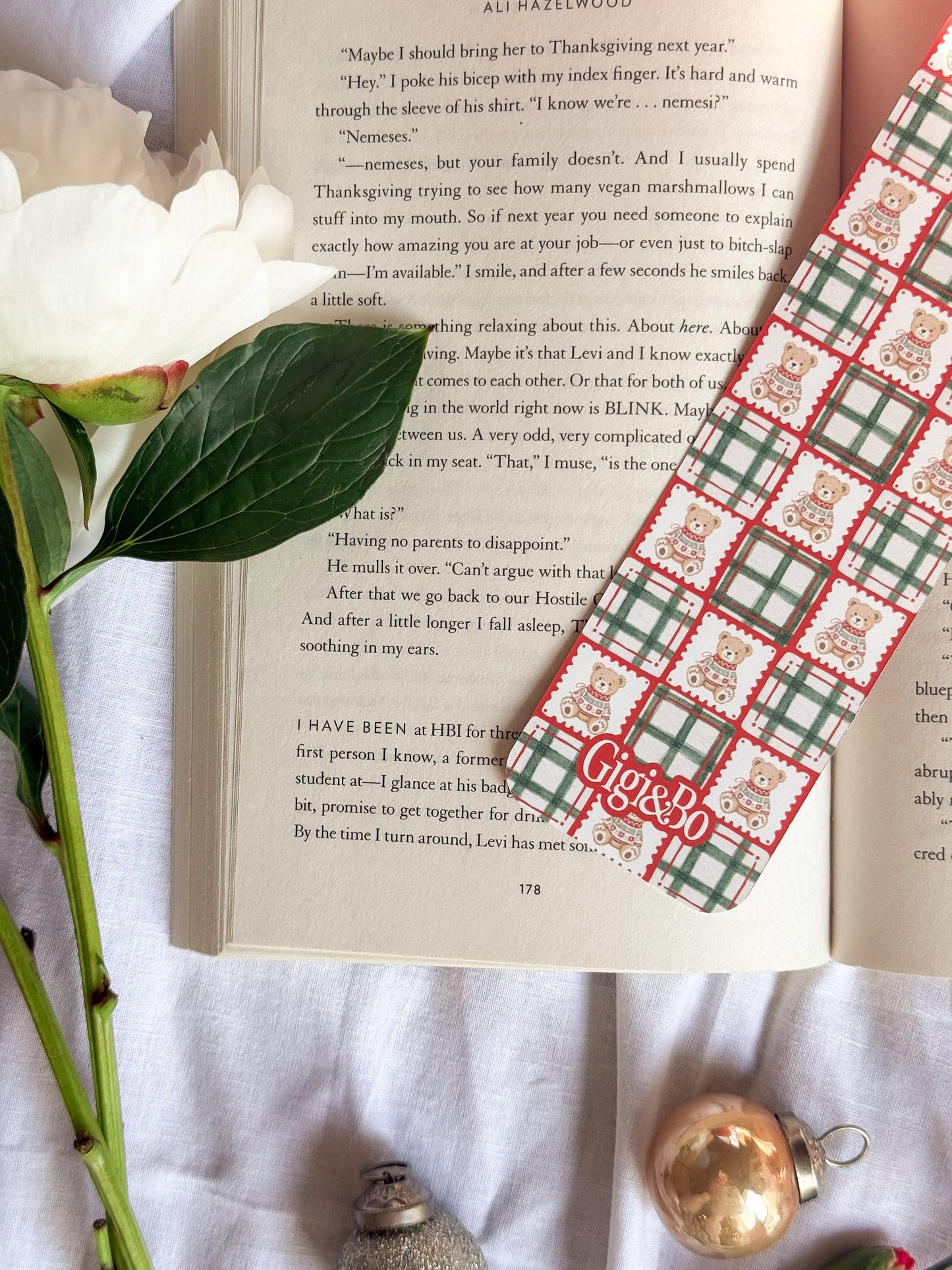 Bear-y Merry Bookmark