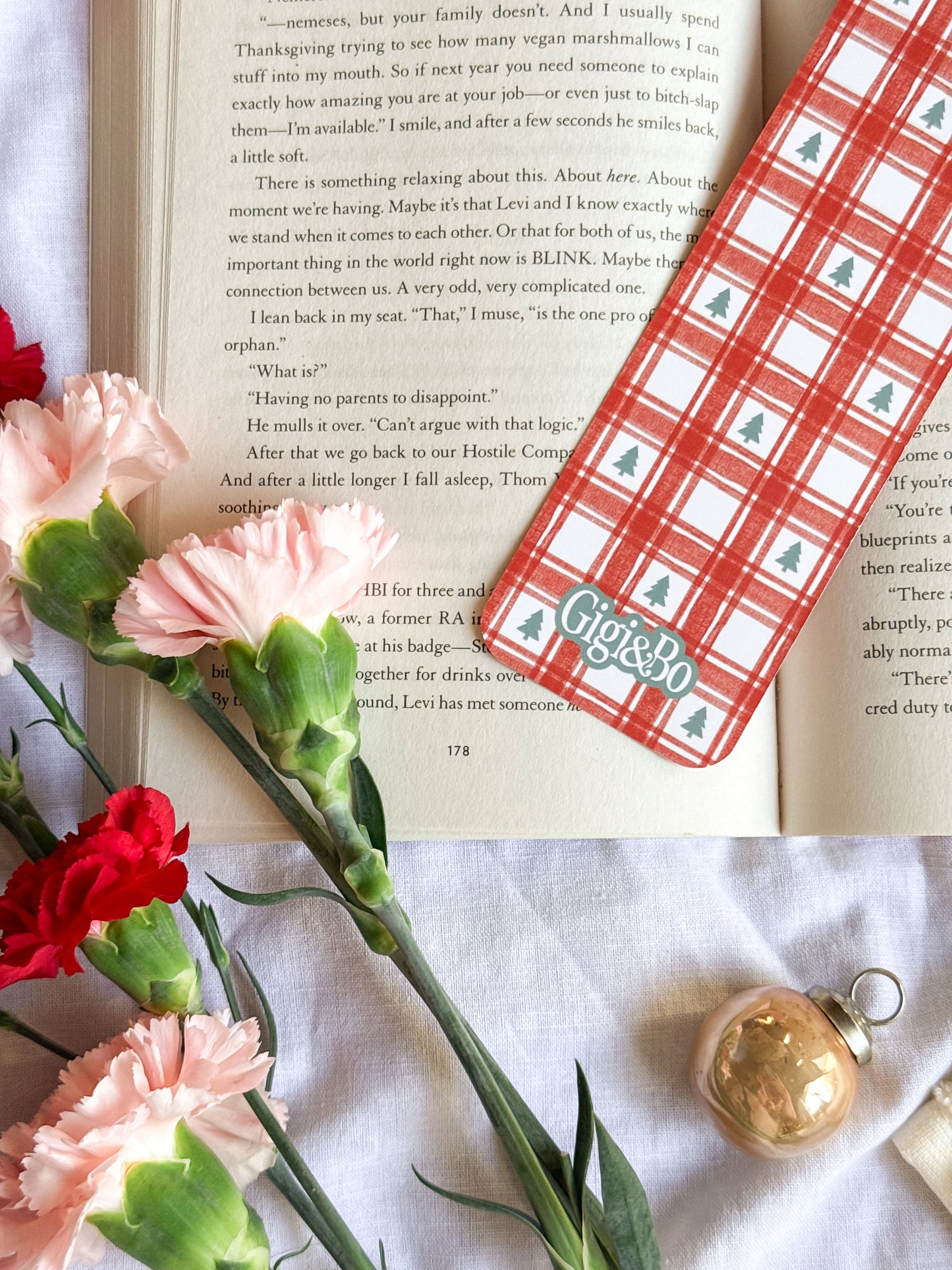 Cabin Plaid Bookmark
