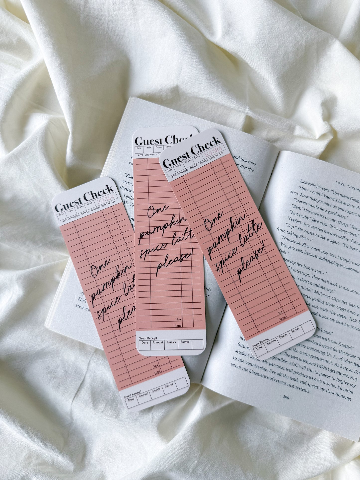 Pumpkin Spice Latte Bookmark