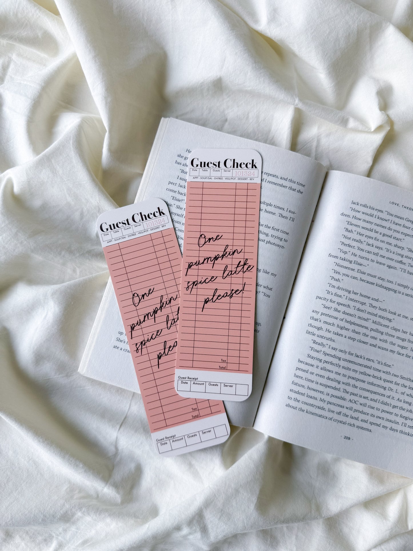 Pumpkin Spice Latte Bookmark