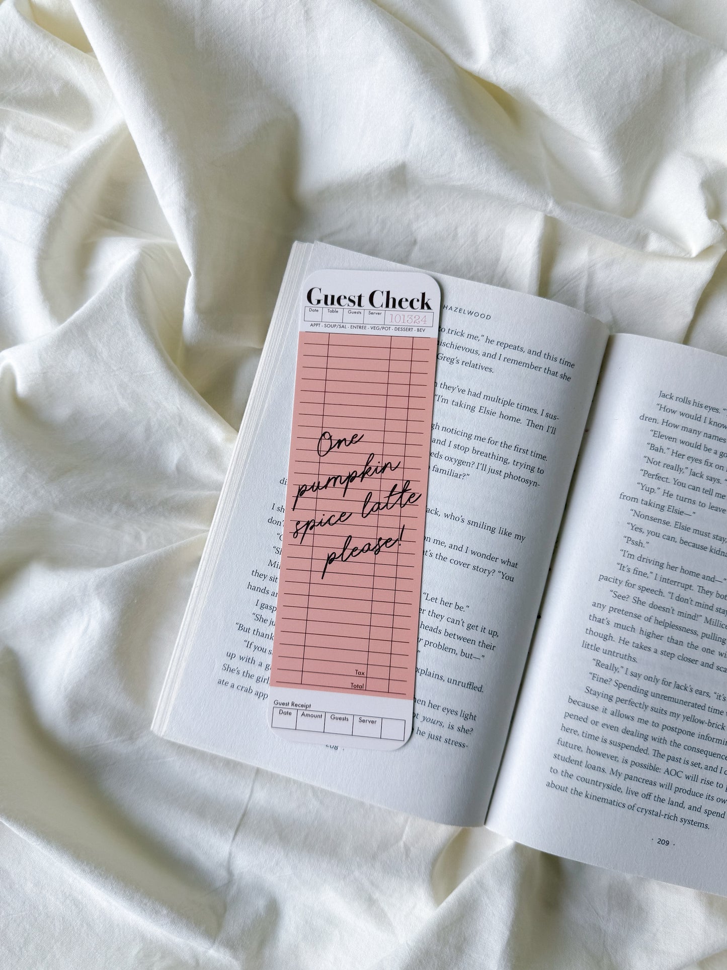 Pumpkin Spice Latte Bookmark