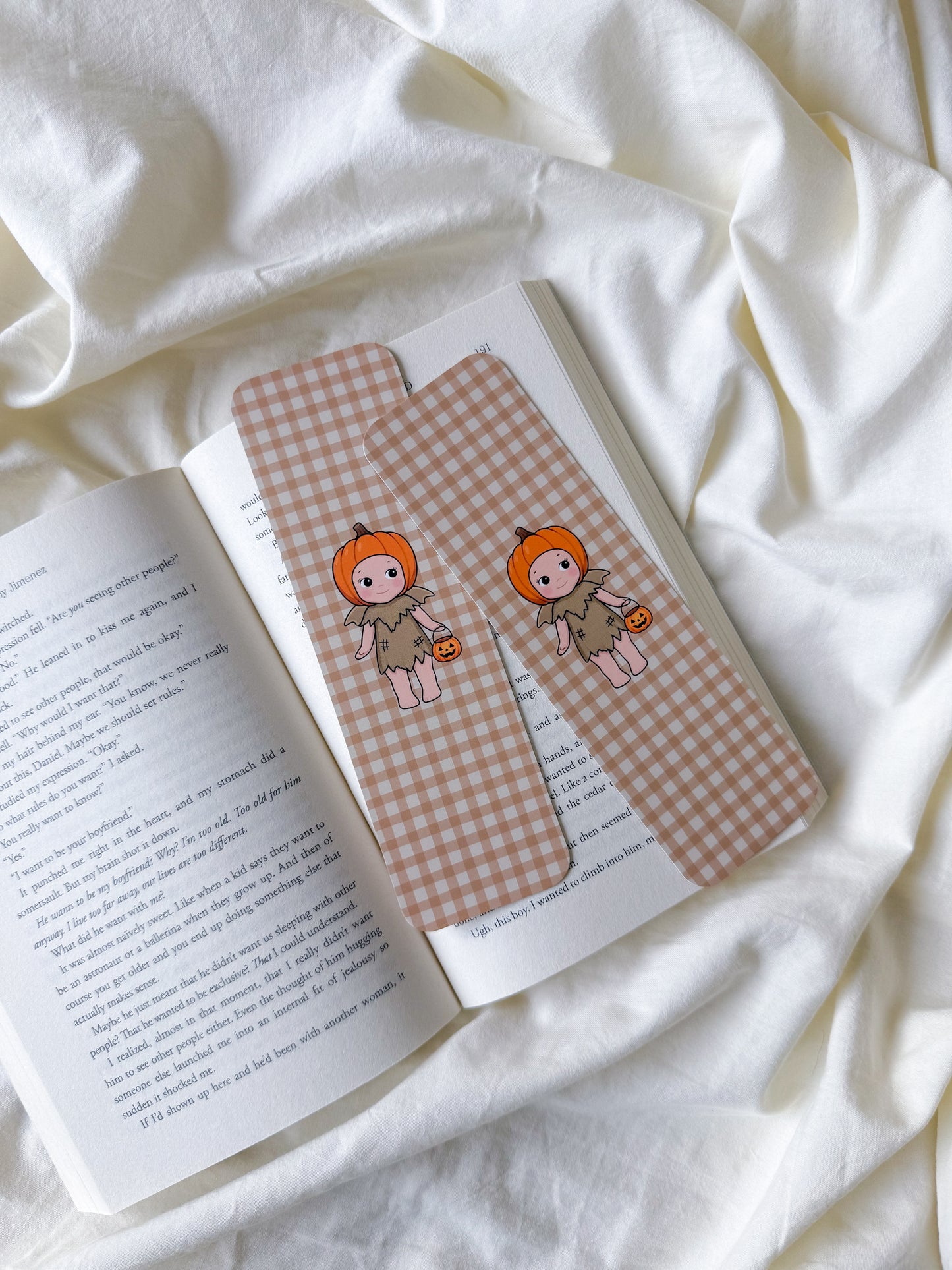 Pumpkin Angel Bookmark