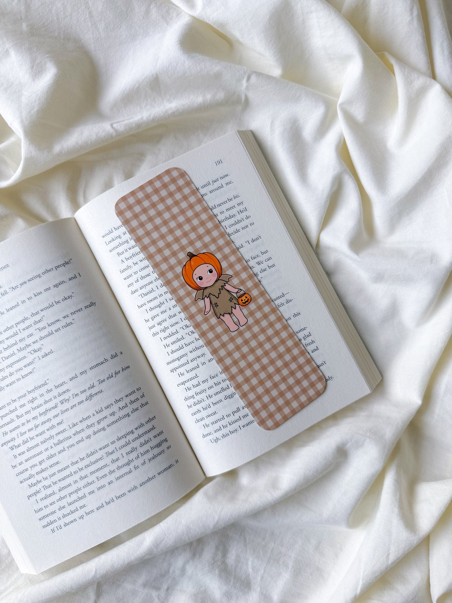 Pumpkin Angel Bookmark