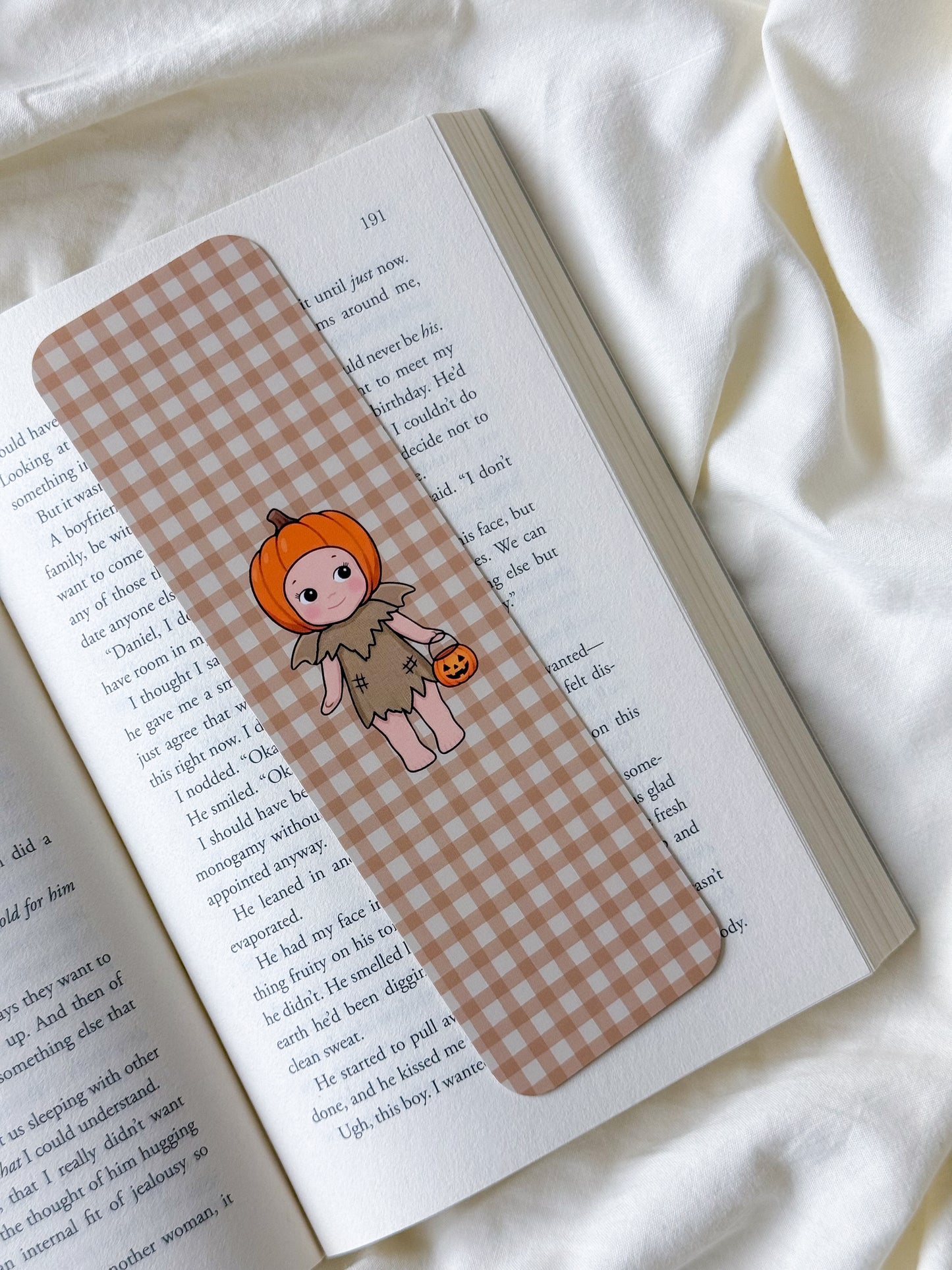 Pumpkin Angel Bookmark