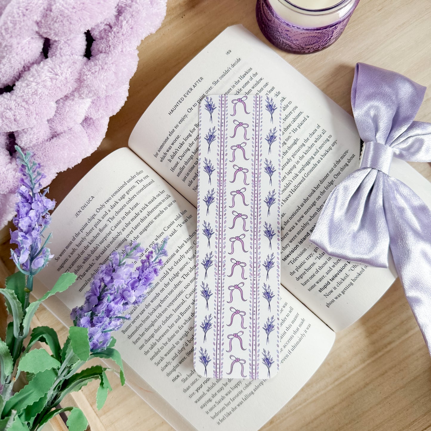 Lavender & Bows Bookmark