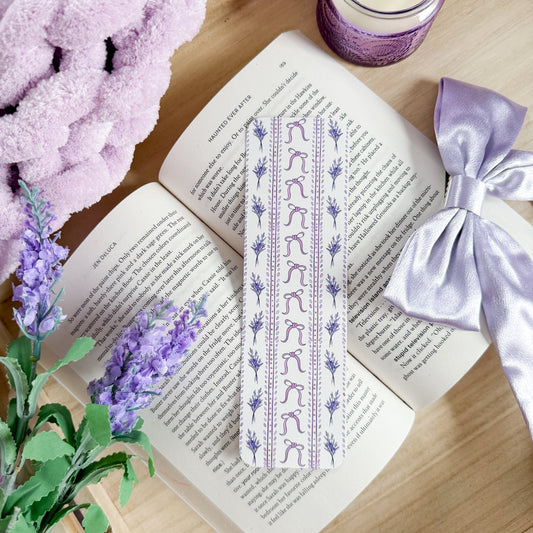 Lavender & Bows Bookmark