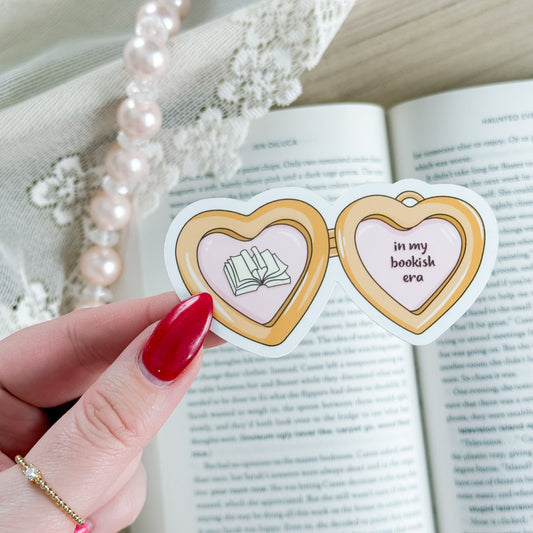 Bookish Locket Sticker