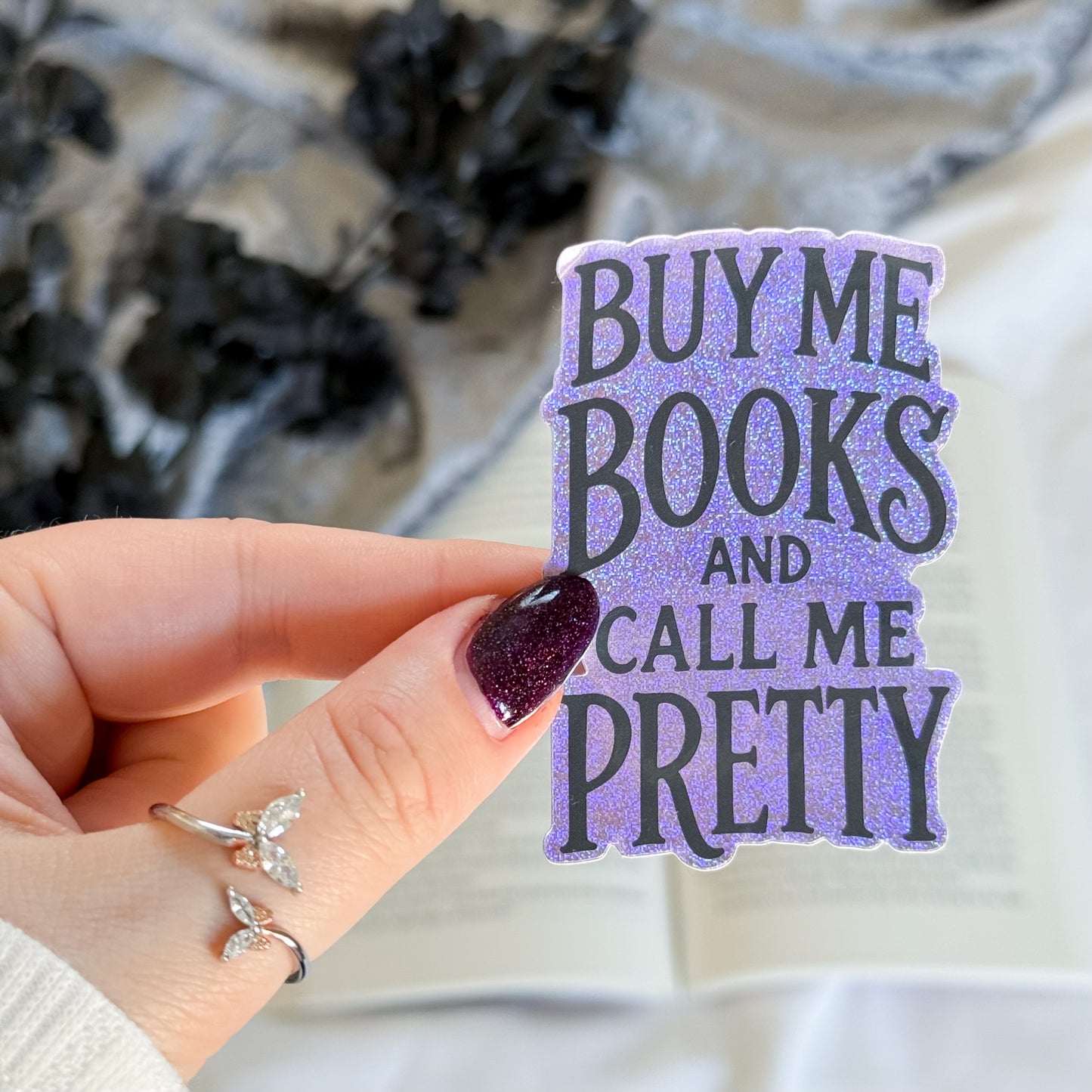 Buy Me Books Sticker