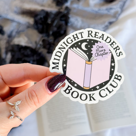 Midnight Readers Book Club Sticker