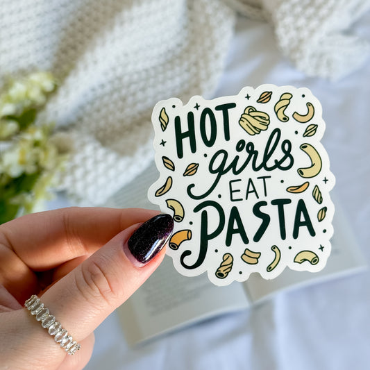 Hot Girls Eat Pasta Sticker