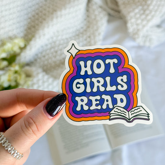 Retro Hot Girls Read Sticker