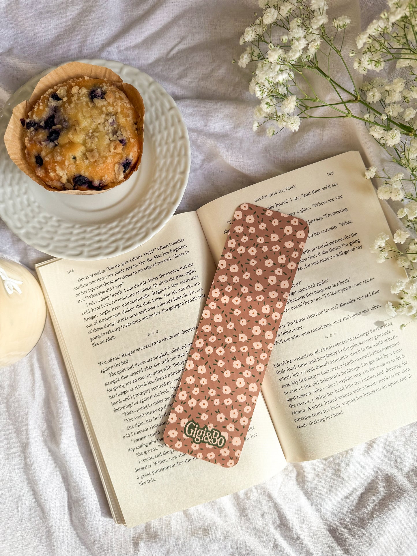 Brown Sugar Blooms Bookmark