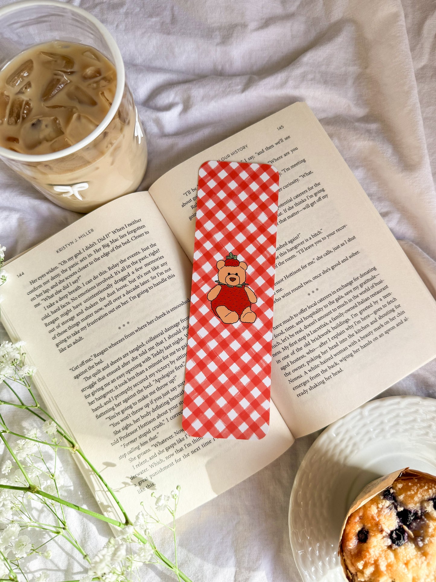 Strawberry Picnic Bookmark