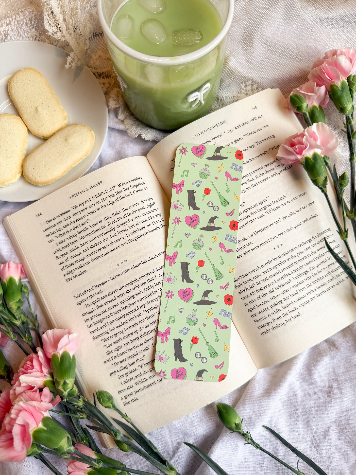 Pink & Green Bookmark